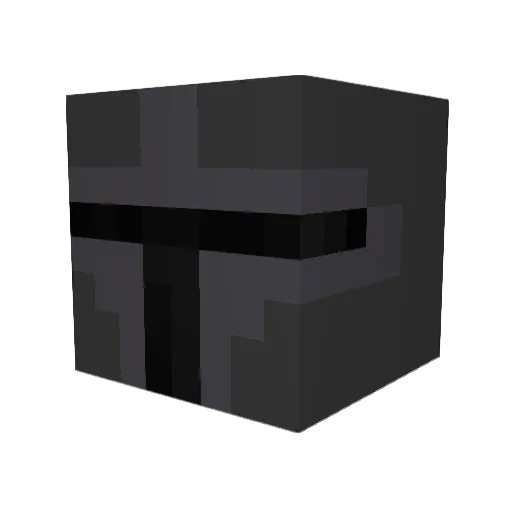 Hiicrop Minecraft avatar head, 3D render