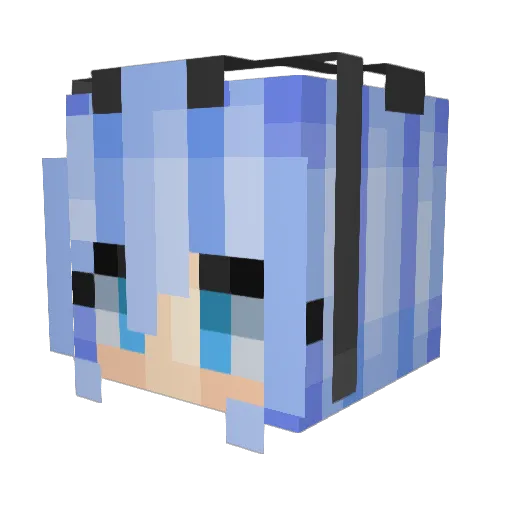 Hiimdomango Minecraft avatar head, 3D render