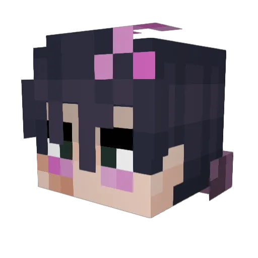 Hiitme07 Minecraft avatar head, 3D render