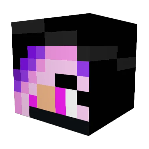 Hijacker756 Minecraft avatar head, 3D render
