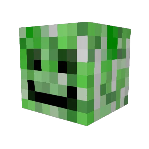 Hijopy Minecraft avatar head, 3D render