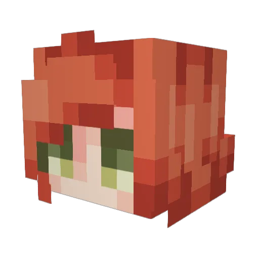 Hikari1739 Minecraft avatar head, 3D render