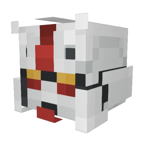 HikariNoSora27 Minecraft avatar head, 3D render