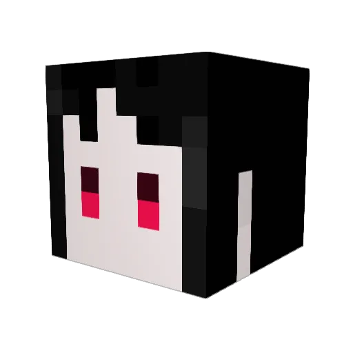 Hikaru721 Minecraft avatar head, 3D render
