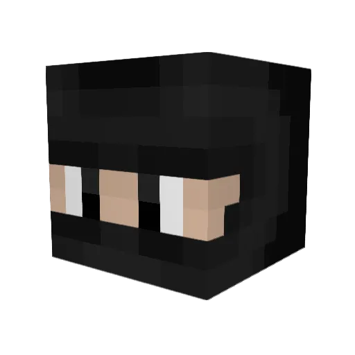 HikaruEz Minecraft avatar head, 3D render
