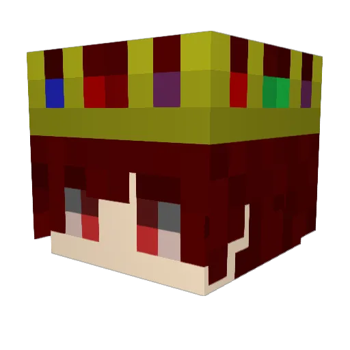 Hikaru_42 Minecraft avatar head, 3D render