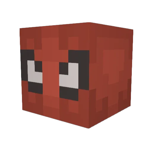 Hikarue007 Minecraft avatar head, 3D render