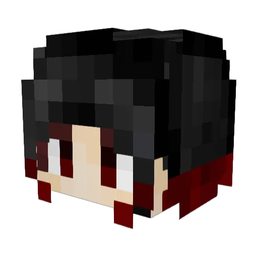 Hikawa__ Minecraft avatar head, 3D render