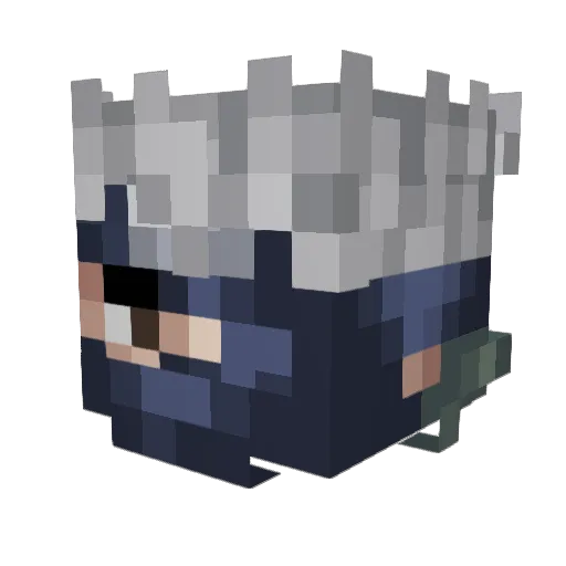 HikenNoAce07 Minecraft avatar head, 3D render