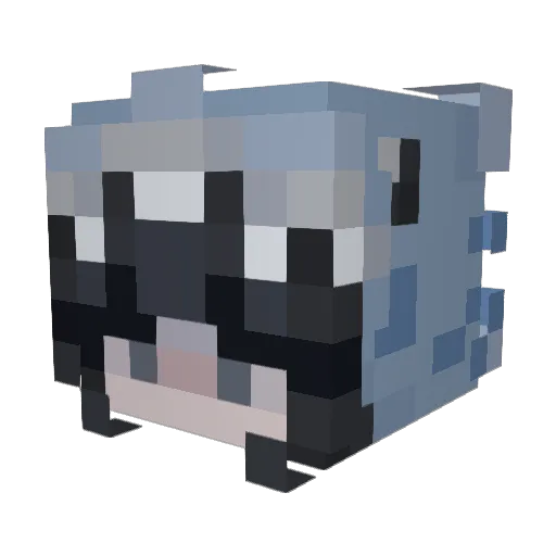 HikingOulu Minecraft avatar head, 3D render