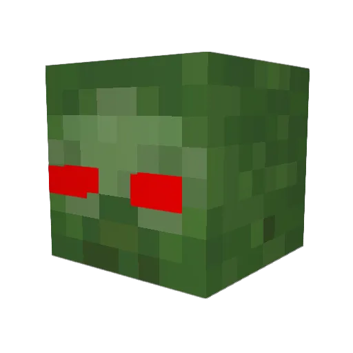 HikkaHiiri Minecraft avatar head, 3D render