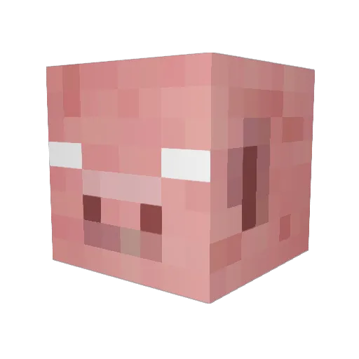 Hiko33 Minecraft avatar head, 3D render