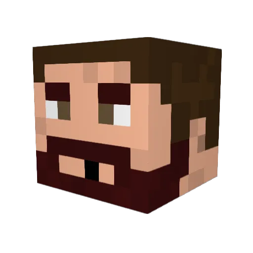 HilDuff_fan Minecraft avatar head, 3D render