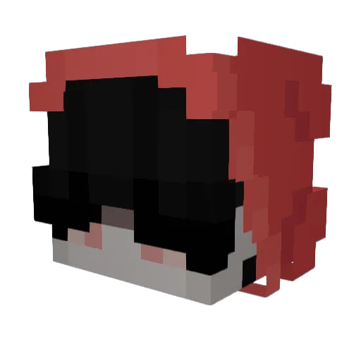 HiladoLobo Minecraft avatar head, 3D render