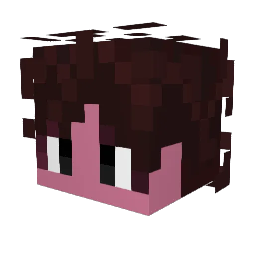 Hilatryx Minecraft avatar head, 3D render