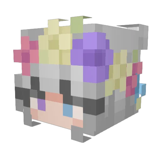 HildaMarvel777 Minecraft avatar head, 3D render