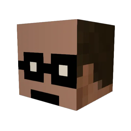 HildaaN Minecraft avatar head, 3D render