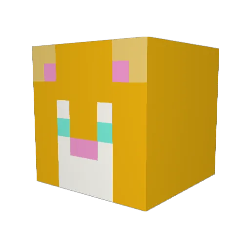 HildeGamer Minecraft avatar head, 3D render