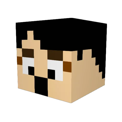 Hildegaaard Minecraft avatar head, 3D render