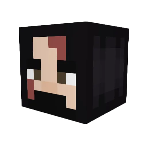 Hilfman Minecraft avatar head, 3D render