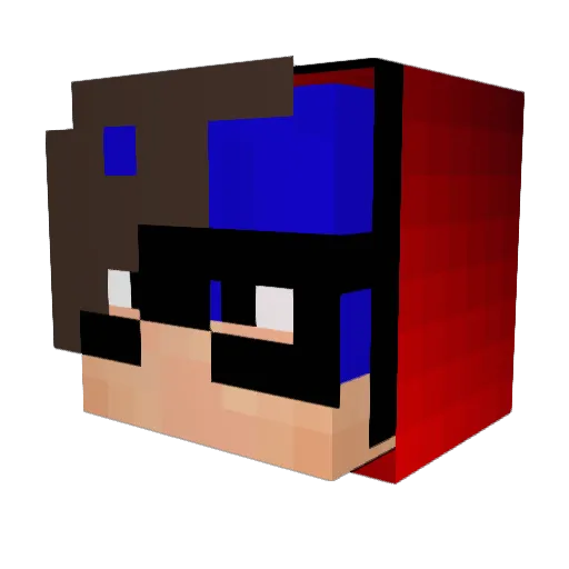 Hilichenlp Minecraft avatar head, 3D render