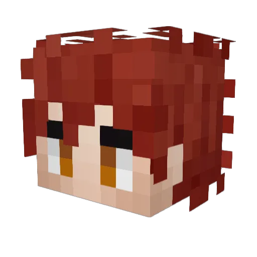 HillJet Minecraft avatar head, 3D render