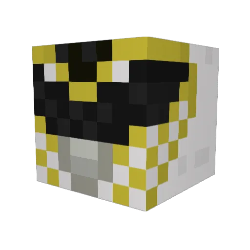 HillbillyZeus Minecraft avatar head, 3D render