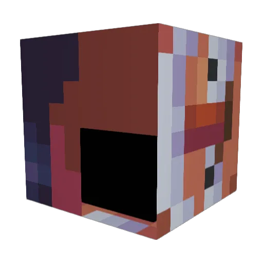 Hillbillyb124 Minecraft avatar head, 3D render