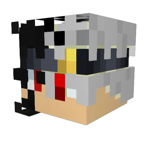 Hilldog994 Minecraft avatar head, 3D render