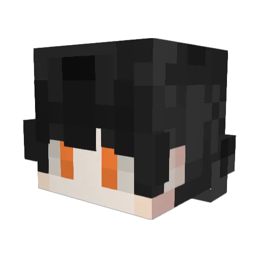 Hillglask Minecraft avatar head, 3D render