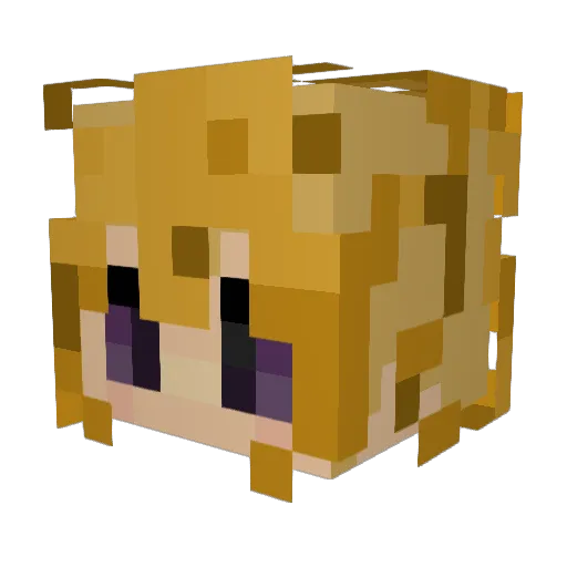 Hilly_68 Minecraft avatar head, 3D render