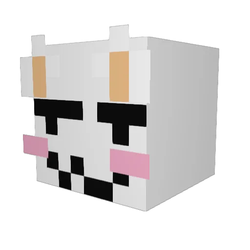 HillybillyGrip Minecraft avatar head, 3D render