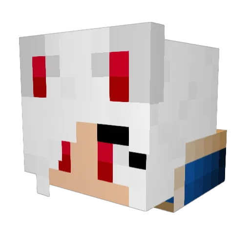 HillzorVR Minecraft avatar head, 3D render