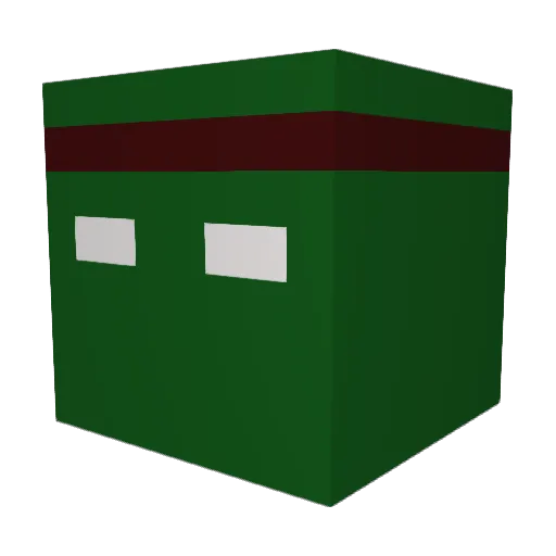 Hiloo05 Minecraft avatar head, 3D render