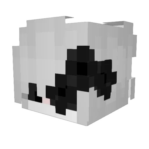 HimRose Minecraft avatar head, 3D render