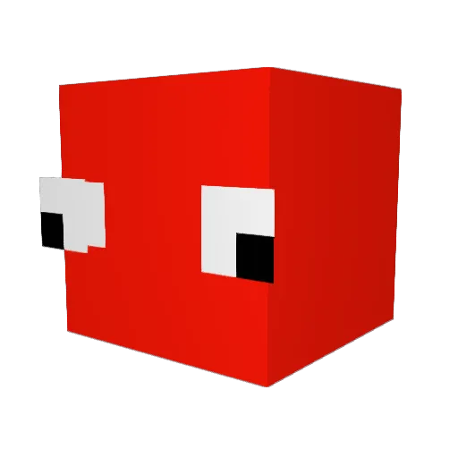 HimUniversity Minecraft avatar head, 3D render