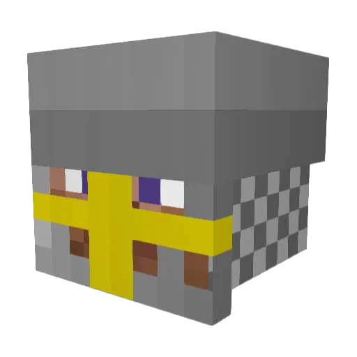 Himatoxic Minecraft avatar head, 3D render