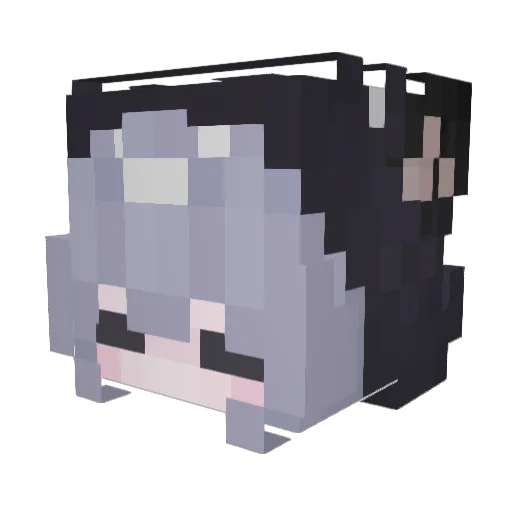 Himawari823 Minecraft avatar head, 3D render