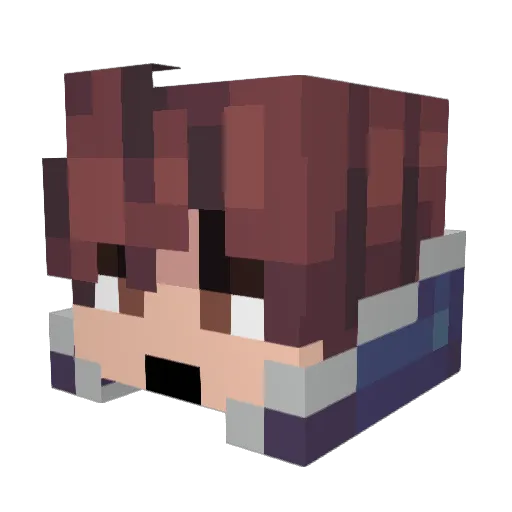 Himboy108 Minecraft avatar head, 3D render