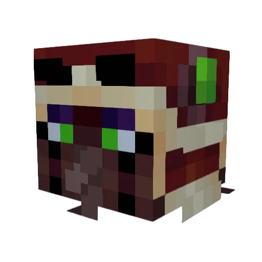 Himcae_ Minecraft avatar head, 3D render