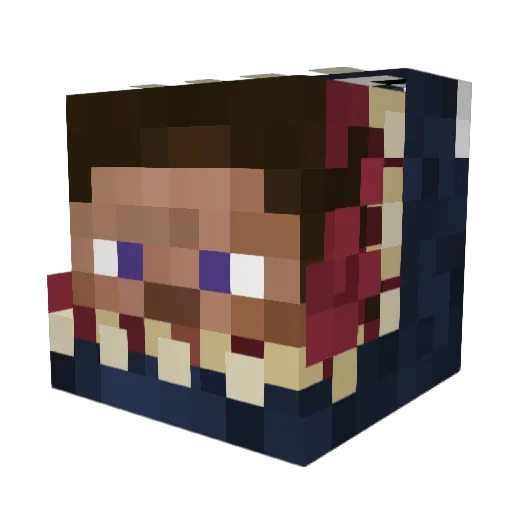 Hime_0412 Minecraft avatar head, 3D render