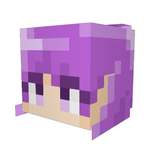 Himena_Aika Minecraft avatar head, 3D render