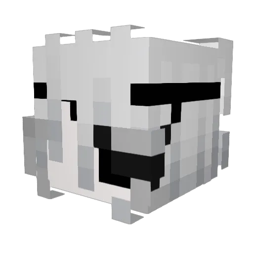 HimmaWARI Minecraft avatar head, 3D render