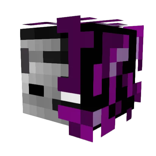 Himmelvy Minecraft avatar head, 3D render