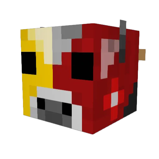 HimmlischerGhast Minecraft avatar head, 3D render