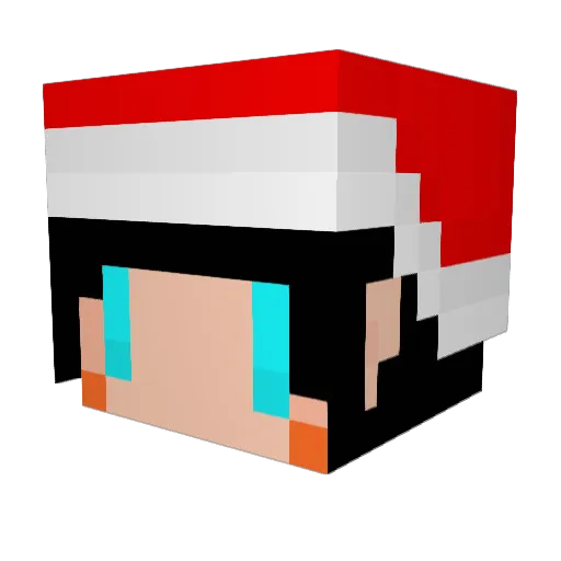 HimoG_17 Minecraft avatar head, 3D render