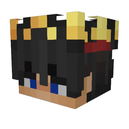 Himperius Minecraft avatar head, 3D render
