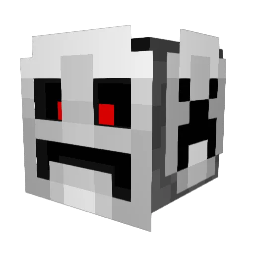 Himself_01 Minecraft avatar head, 3D render