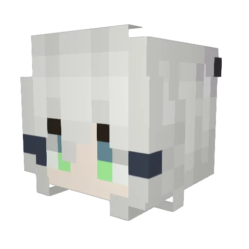 Himson Minecraft avatar head, 3D render