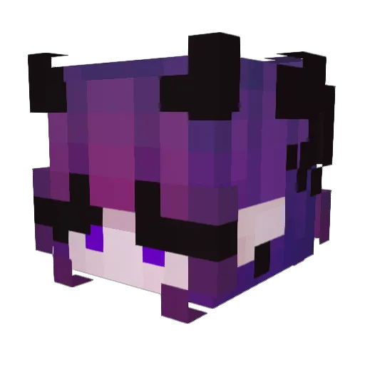 Himtsu_ Minecraft avatar head, 3D render
